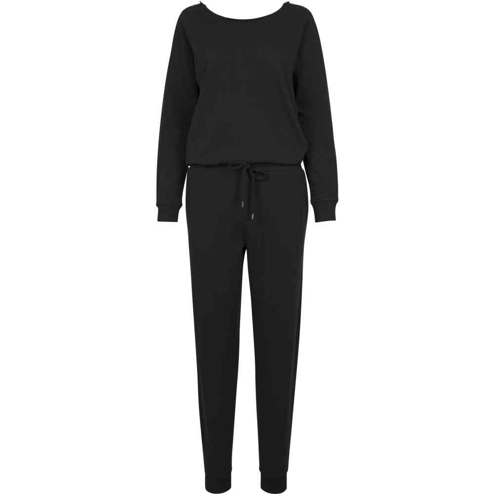 Urban Classics - Long Sleeve Terry Jumpsuit - Noir